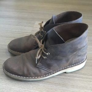 Men's Clark Originals brown leather dessert boots