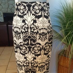 Zara Printed Tube Skirt Black & White