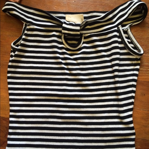 Striped cropped top