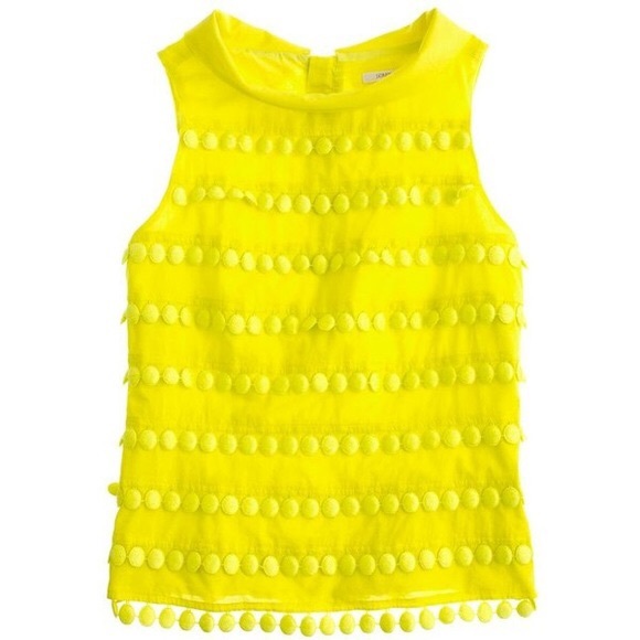 J. Crew Tops - J. Crew Pom Pom Shell