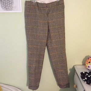 J CREW WOOL PLAID CAPRIS✨