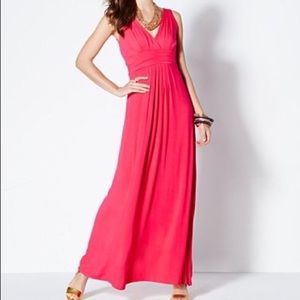 Iman maxi dress in bright pink