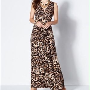 Iman animal print maxi dress