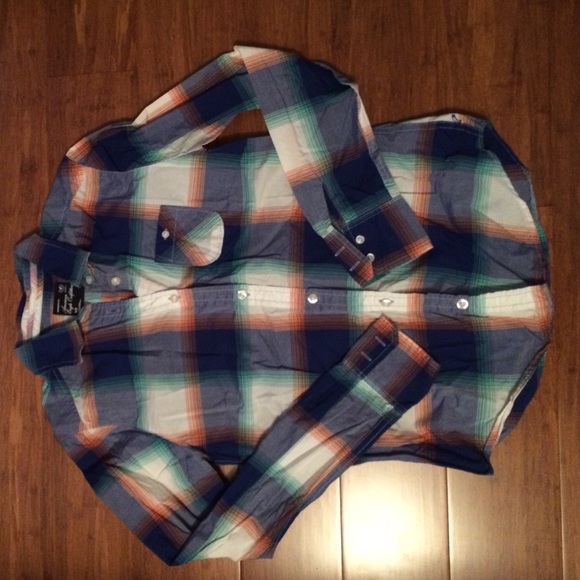 American Eagle Plaid Button Down