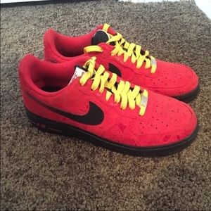 Red and yellow Nike