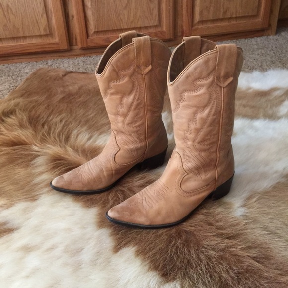 Aldo leather western boots