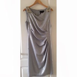 Silver Evening Dress