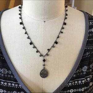 Beaded drop necklace