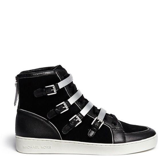 SOLD🔺NWOT Michael Kors Kimberly Black High Top - Picture 1 of 4