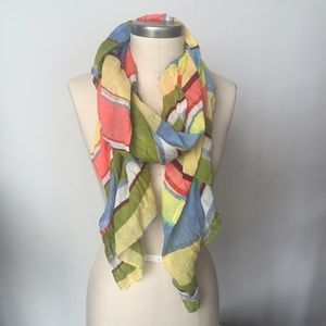 Multicolored Striped Scarf