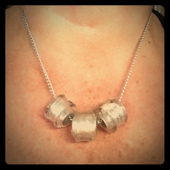 Mercury glass necklace
