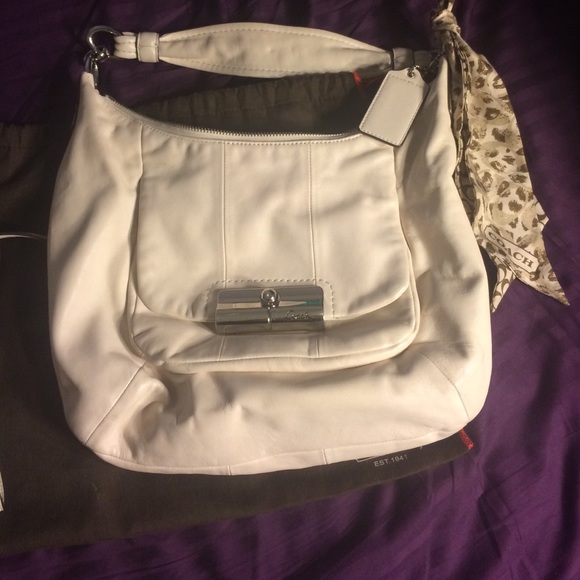 Coach Kristin ivory handbag