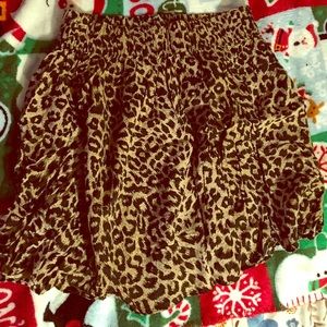 Leopard print skirt