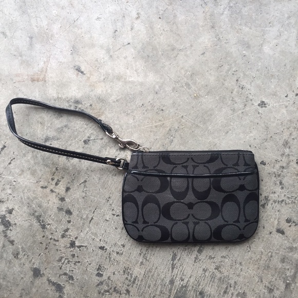 Black Coach Wristlet
