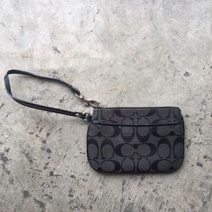 Black Coach Wristlet