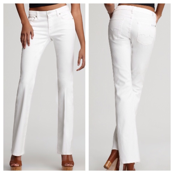 🎄Sale🎄 7FAM Kimmie Bootcut White Jeans