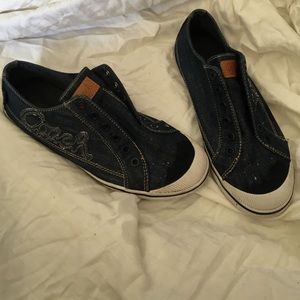 Denim Coach "keeley" sneakers size 8