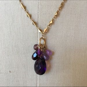 Beaded charm necklace