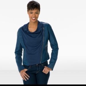 Miss London Drape Knit Front Jacket