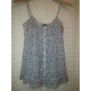 Baby blue floral top