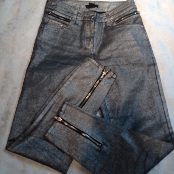 H&M Metallic Pants Size 2