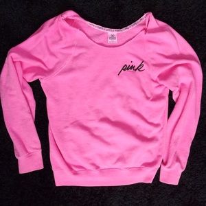 VS PINK scoopneck crew sweatshirt