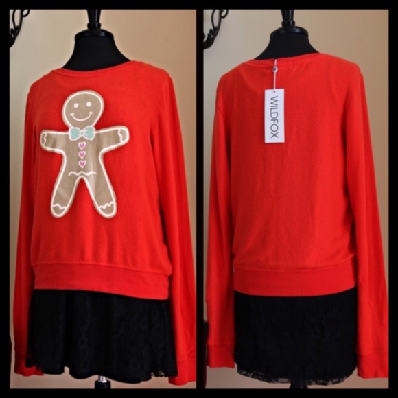 WILDFOX Gingerbread Man Sweater - Picture 4 of 4