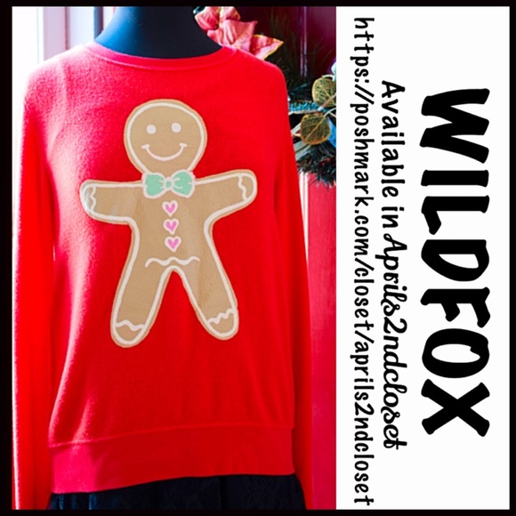 WILDFOX Gingerbread Man Sweater - Picture 2 of 4