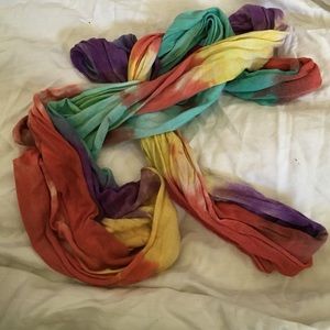 Tie dye infinity scarf