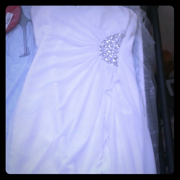 A beautiful white dress