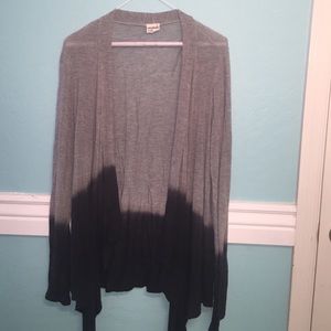 Grey to Blue Ombré Cardigan