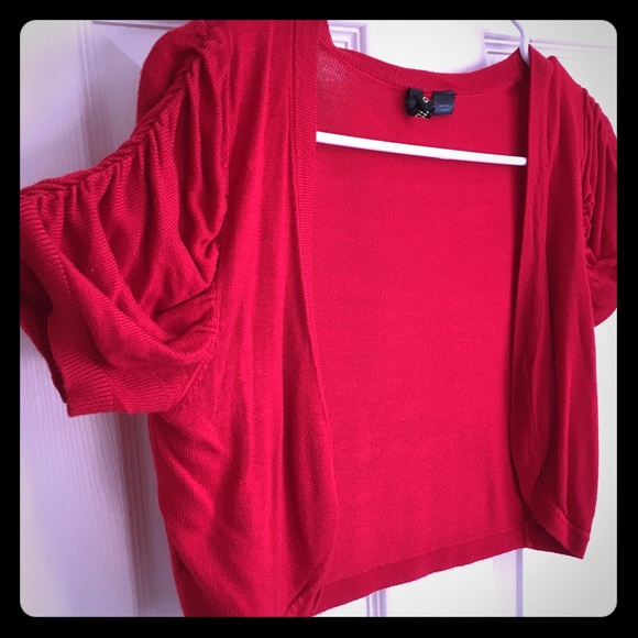 Red half-sweater