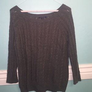 Grey Knit American Eagle Sweater