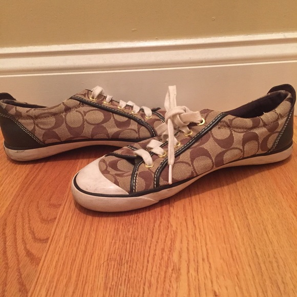Brown Coach sneakers