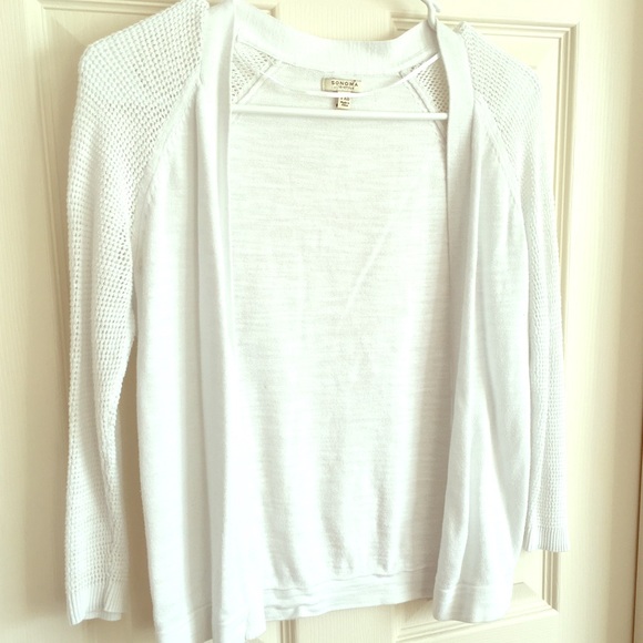 White cardigan