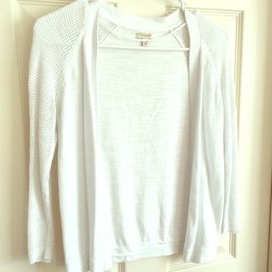 White cardigan