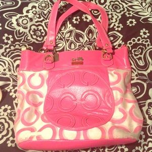 Pink coach purse