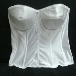 White Satin Plus Corset