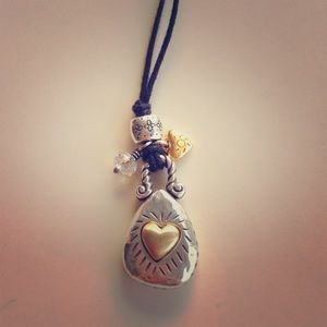 Brighton Silver Gold Black Inspirational Necklace