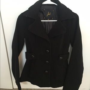 Jack black hooded coat