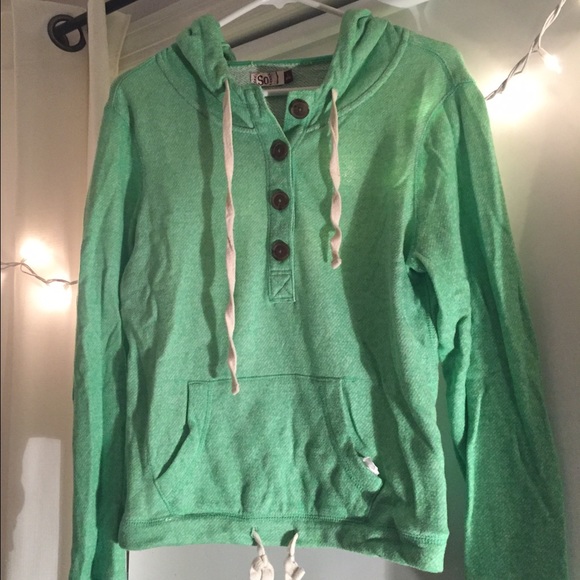 Comfortable green hoodie!