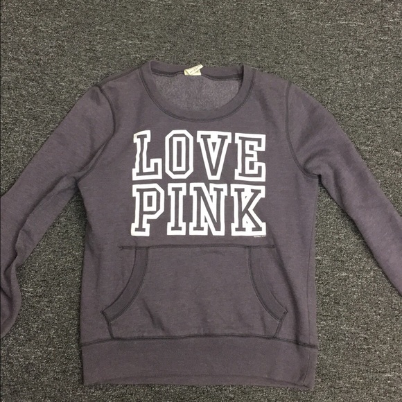 VS PInk sweatshirt grey Sz Small