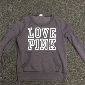 VS PInk sweatshirt grey Sz Small