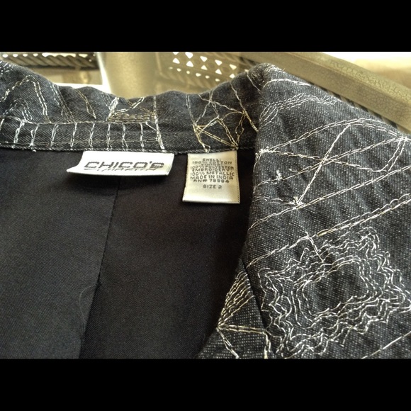 CHICO'S Metallic Thread Jacket - Picture 2 of 3