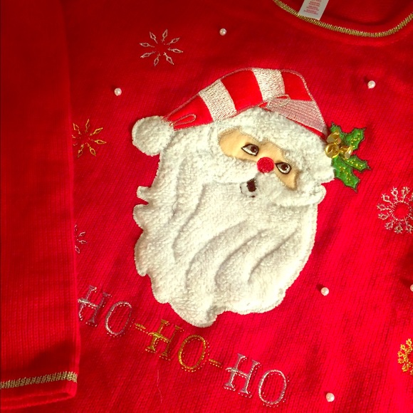 🎄Sale🎄Ugly Xmas sweater Santa holly  & bells🎅🏼