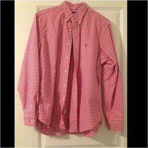 Men's Polo Ralph Lauren Red Checkered Button Down