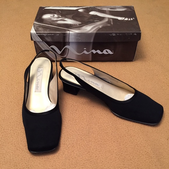 Nina sling back dress heels