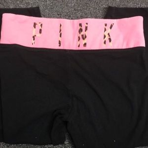 VS PINK size small yoga pink with animal print