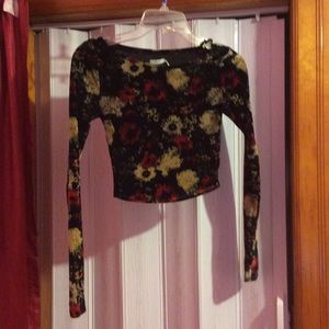 Velvet crop top