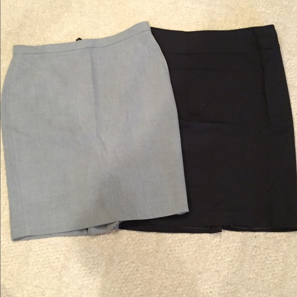 Black and gray pencil skirts